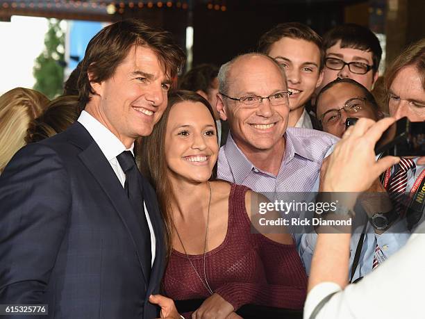 Tom Cruise meets fans at "Jack Reacher: Never Go Back" Variety - The Children's Charity Of Eastern Tennessee Benefit Screeningon October 17, 2016 in...