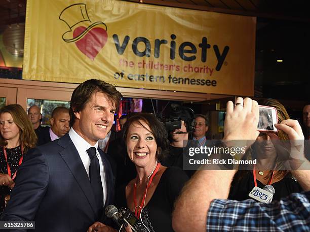 Tom Cruise meets fans at "Jack Reacher: Never Go Back" Variety - The Children's Charity Of Eastern Tennessee Benefit Screeningon October 17, 2016 in...