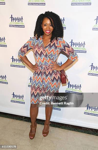 Actress Lekethia Dalcoe attends the 2016 Bedford Stuyvesant Restoration Corporation Restore Brooklyn Benefit at The Plaza Hotel on October 17, 2016...