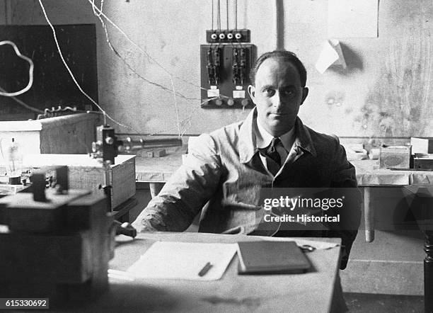 Enrico Fermi in His Laboratory
