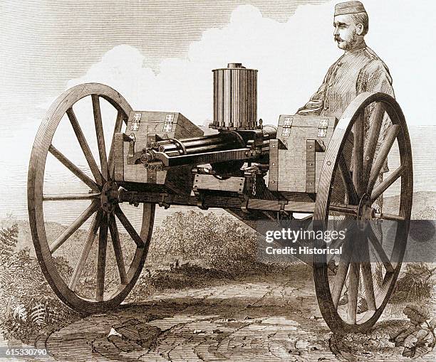 The Gatling gun was manufactured by Sir William Armstrong and Co. Under instruction from a committee presided over by Colonel Wray R.A., C.B.. The...