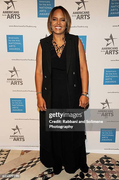 Terri Lyne Carrington attends the 2016 National Arts Awards at Cipriani 42nd Street on October 17, 2016 in New York City.