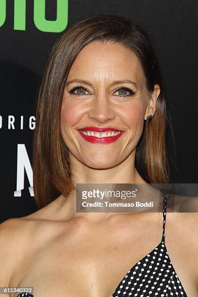 KaDee Strickland attends the premiere of Hulu's "Chance" held at Harmony Gold Theatre on October 17, 2016 in Los Angeles, California.