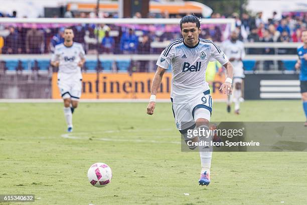 Vancouver Whitecaps player Masato Kudo chases down a ball during the Major League Soccer game between the Vancouver Whitecaps and the San Jose...