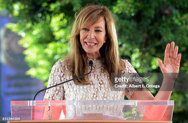 Actress Allison Janney is honored with a star on the Hollywood Walk of Fame on October 17, 2016 in Hollywood, California.