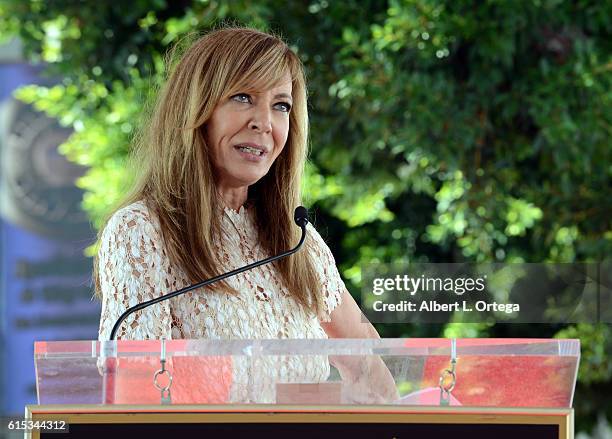 Actress Allison Janney is honored with a star on the Hollywood Walk of Fame on October 17, 2016 in Hollywood, California.