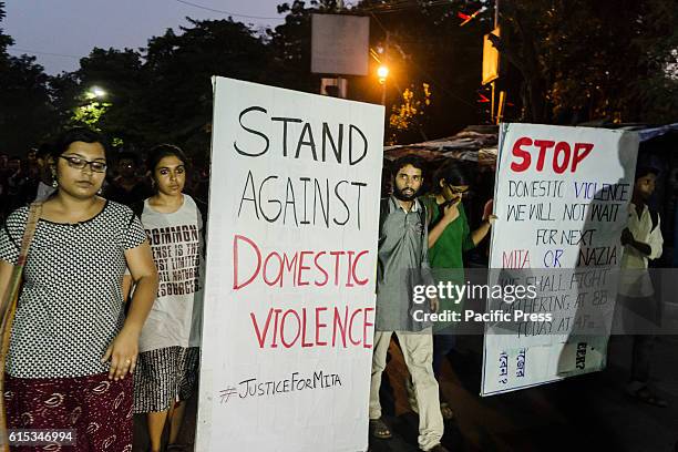 Protest by the students of Jadavpur University against domestic violence on women has taken place in front of the main campus of Jadavpur University....