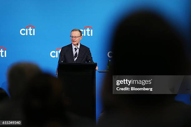 Philip Lowe, governor of the Reserve Bank of Australia , speaks at the Citigroup Inc. Annual Australian & New Zealand Investment Conference in...