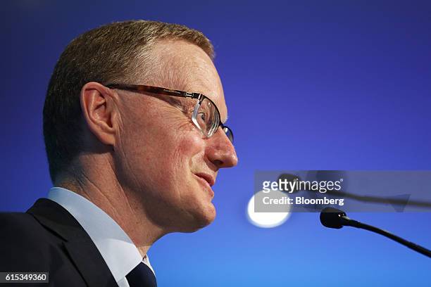 Philip Lowe, governor of the Reserve Bank of Australia , speaks at the Citigroup Inc. Annual Australian & New Zealand Investment Conference in...