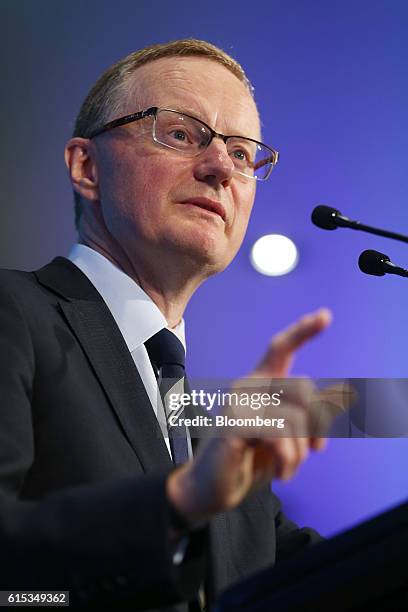 Philip Lowe, governor of the Reserve Bank of Australia , speaks at the Citigroup Inc. Annual Australian & New Zealand Investment Conference in...