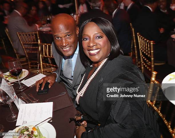 Kenny Leon and LaTonya Richardson Jackson attend 2016 Restore Brooklyn Annual Benefit Gala at The Plaza Hotel on October 17, 2016 in New York City.