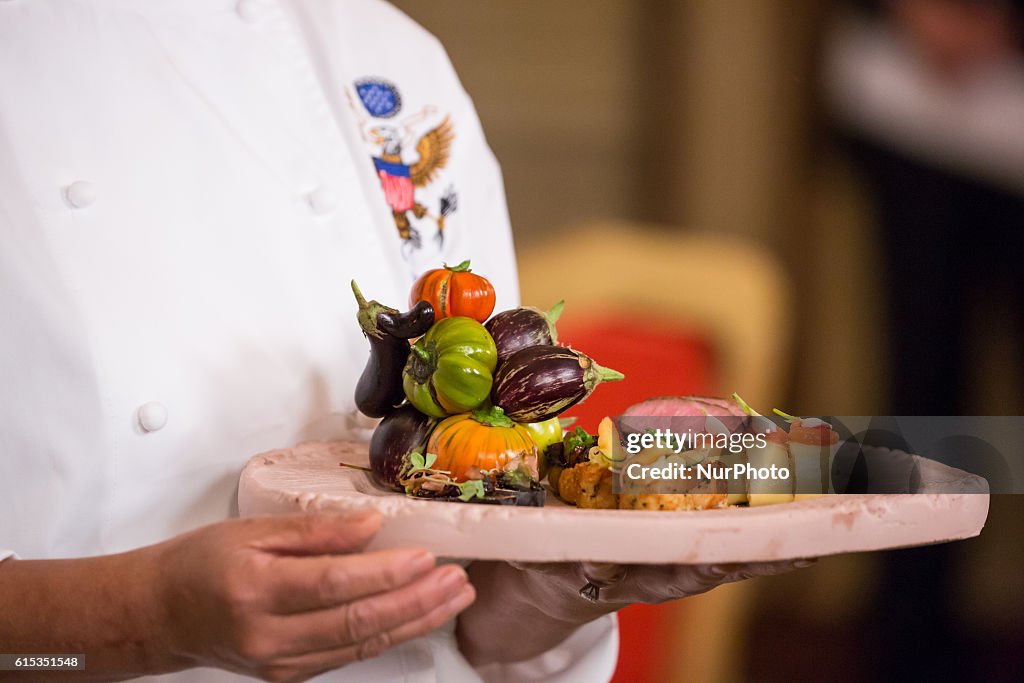 Press preview State Dinner in honor of the Official Visit of PM Renzi