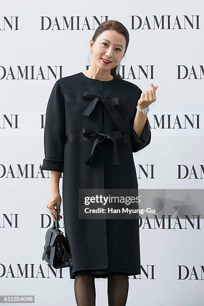 South Korean actress Kim Hee-Ae attends the photocall for "DAMIANI" on October 18, 2016 in Seoul, South Korea.