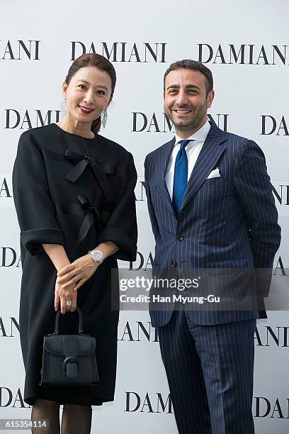 South Korean actress Kim Hee-Ae attends the photocall for "DAMIANI" on October 18, 2016 in Seoul, South Korea.