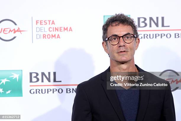 Director Francesco Patierno attends a photocall for 'Naples '44' during the 11th Rome Film Festival at Auditorium Parco Della Musica on October 18,...