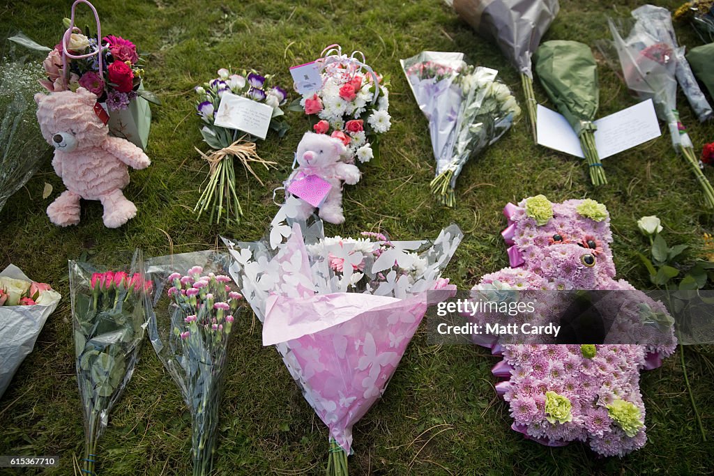 People Gather To Mourn Baby Girl Found On An Oxford Footpath