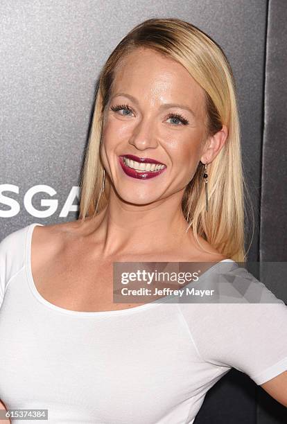 Actress Amanda Clayton attends the premiere of Lionsgate's 'Boo! A Madea Halloween' at the ArcLight Cinerama Dome on October 17, 2016 in Hollywood,...