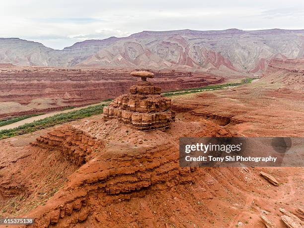 mexican hat rock - utah - mexican hat - mexican hat rock bildbanksfoton och bilder