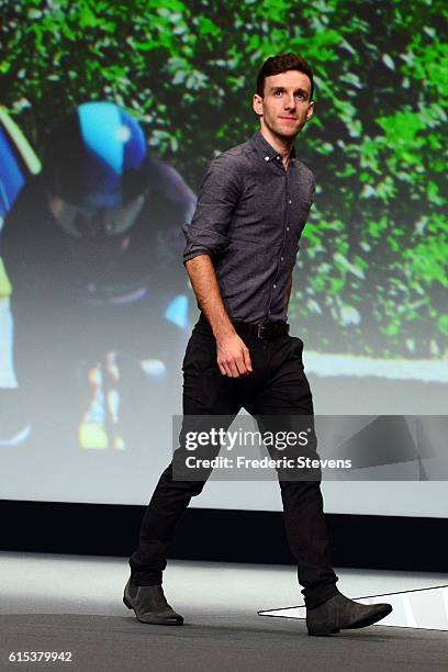 Adam Yates of Great Britain during Le Tour de France 2017 Route Announcement at the Palais des Congres on October 18, 2016 in Paris, France. The...