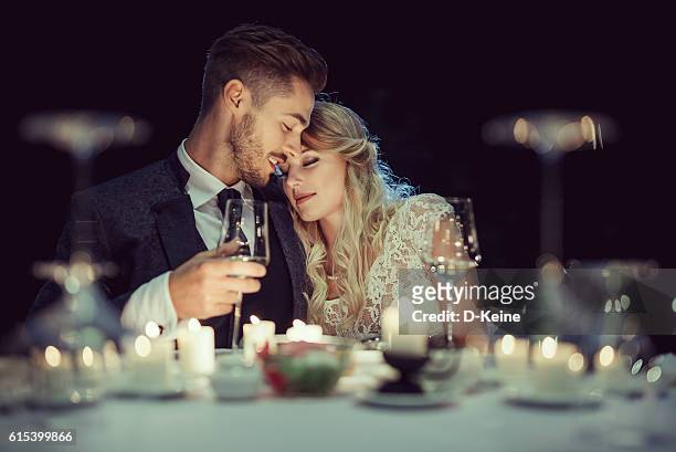 wedding - evening meal stock pictures, royalty-free photos & images