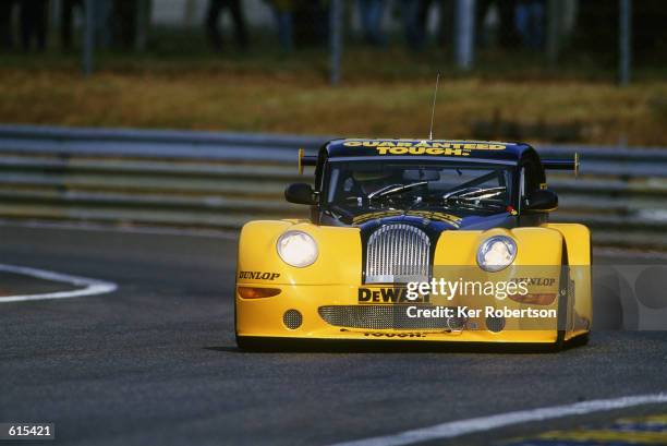 The Dewalt Racesports-Morgan Aero 8 team of Stanton, Hyde and Hay in action during the Le Mans 24 Hours Test Day held at the Circuit De La Sarthe, in...
