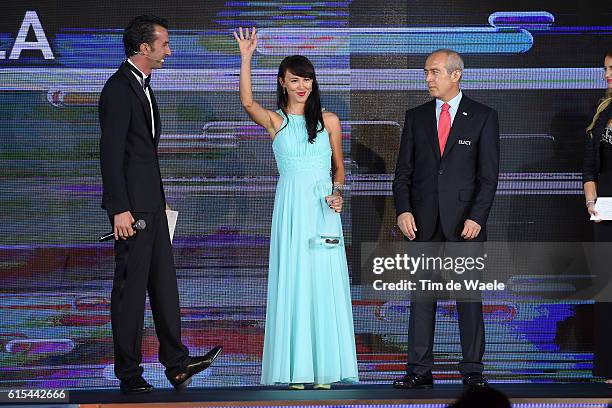 2nd UCI Gala Awards 2016 Katarzyna NIEWIADOMA Winner of the UCI Womens WorldTour Young Rider Classification / / Abu Dhabi Cornich / St Regis Hotel /...