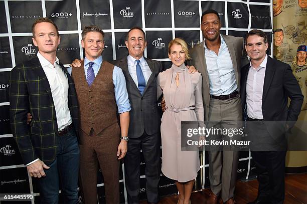 Actor Neil Patrick Harris , TV Personality David Burtka, Host Jerry Seinfeld, Founder and President of GOOD+ Foundation Jessica Seinfeld, TV...