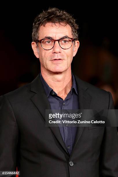 Francesco Patierno walks a red carpet for 'Naples '44' during the 11th Rome Film Festival at Auditorium Parco Della Musica on October 18, 2016 in...