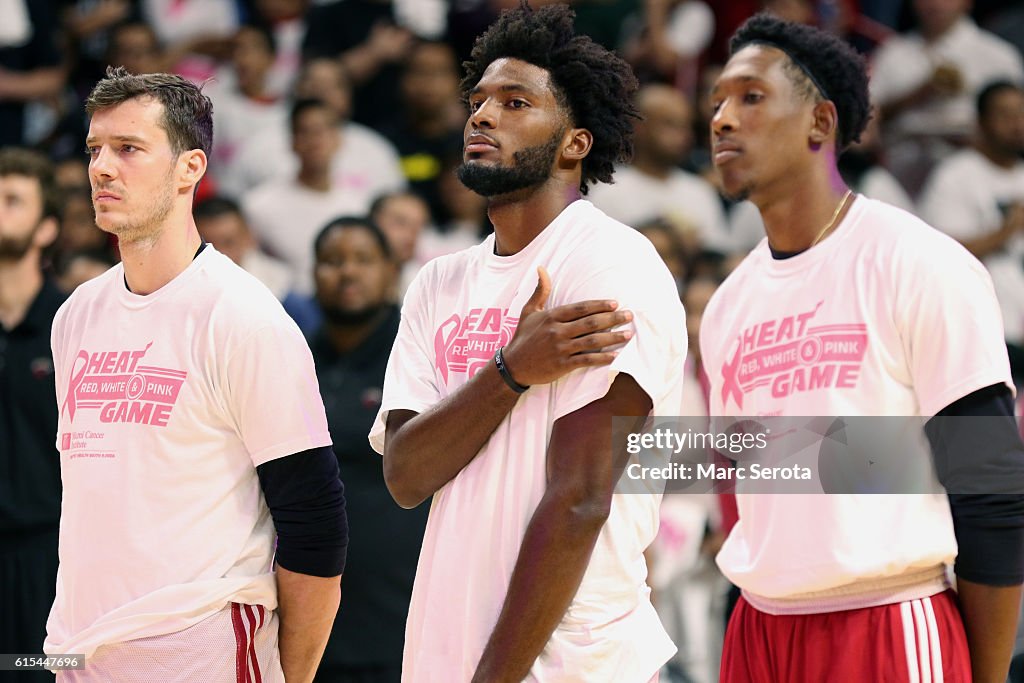 miami heat white and pink jersey