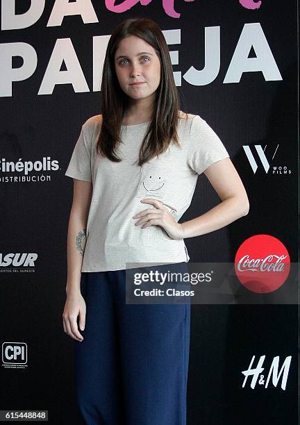 Natasha Dupeyron poses during the presentation of the movie "La Vida Inmoral de la Pareja Ideal" on October 17 Mexico City, Mexico.