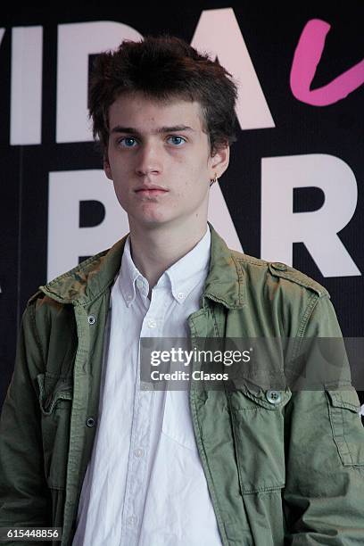 Sebastian Aguirre poses during the presentation of the movie "La Vida Inmoral de la Pareja Ideal" on October 17 Mexico City, Mexico.