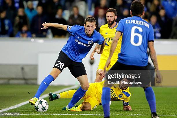 Hans Vanaken midfielder of Club Brugge pictured during the UEFA Champions League Group G stage match between Club Brugge and FC Porto at Jan Breydel...