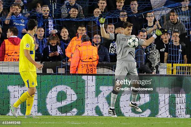 Iker Casillas of FC Porto pictured during the UEFA Champions League Group G stage match between Club Brugge and FC Porto at Jan Breydel stadium on...