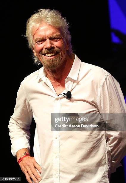 Sir Richard Branson Press Conference at Faena Hotel on October 18, 2016 in Miami Beach, Florida.