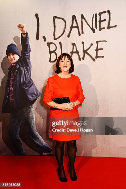 Kate Rutter attends the "I, Daniel Blake" People's Premiere at Vue West End on October 18, 2016 in London, England.