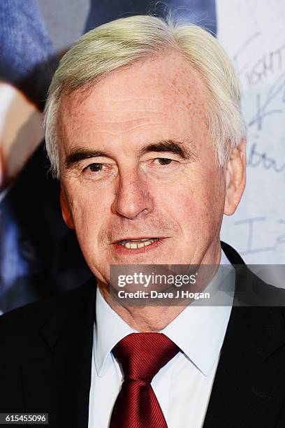 John McDonnell attends the "I, Daniel Blake" People's Premiere at Vue West End on October 18, 2016 in London, England.