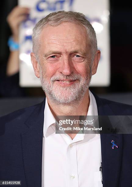 Jeremy Corbyn attends the "I, Daniel Blake" people's premiere at Vue West End on October 18, 2016 in London, England.