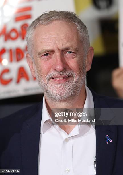 Jeremy Corbyn attends the "I, Daniel Blake" people's premiere at Vue West End on October 18, 2016 in London, England.