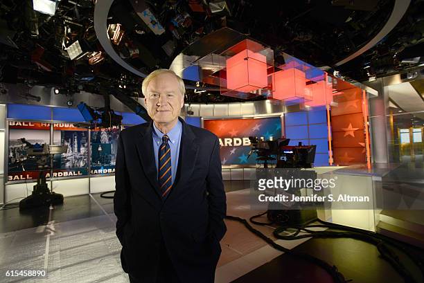 News anchor Chris Matthews is photographed for Philadelphia Inquirer on July 11, 2016 in New York City. PUBLISHED IMAGE.