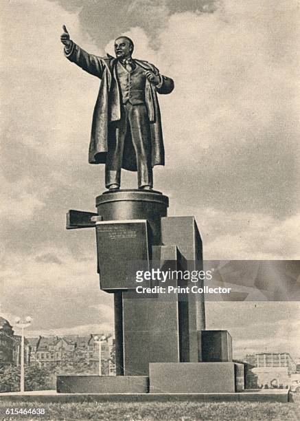 Monument to Lenin by Evseev, Scuko, and Gelfrejh, St Petersburg, Russia', c1926. From ., by . [, London, .]. Artist Sergey Evseev, Vladimir Shchuko,...