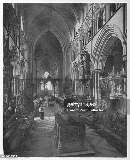 The Choir of Worcester Cathedral', c1917, . The Worcester Cathedral Voluntary Choir is an Anglican choir, it was founded in October 1874. The choir...