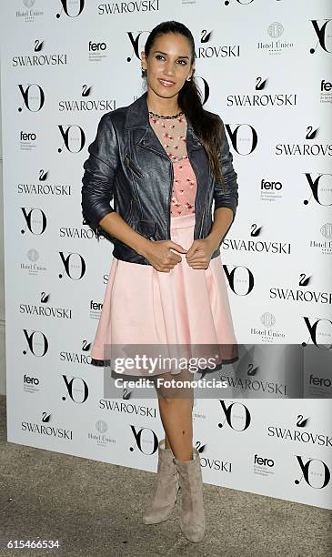 India Martinez attends the Swarovski Pink Hope dinner at the Unico Hotel on October 18, 2016 in Madrid, Spain.