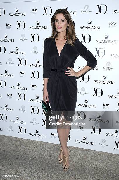 Mar Saura attends the Swarovski Pink Hope dinner at the Unico Hotel on October 18, 2016 in Madrid, Spain.