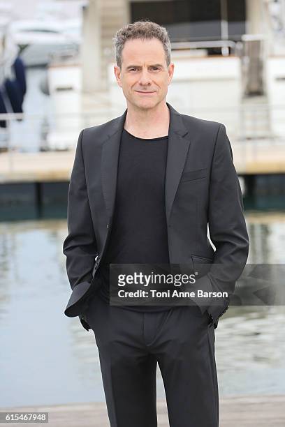 Stephane Bourguignon attends Photocall for "Fatale Station" as part of MIPCOM at Palais des Festivals on October 17, 2016 in Cannes, France.