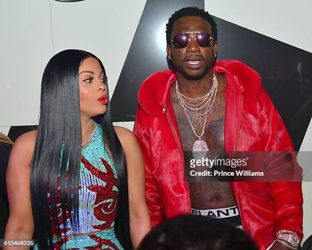 Gucci Mane and Keyshia Ka'oir attend Gucci Mane "Woptober" Album Release Party at Gold Room on October 18, 2016 in Atlanta, Georgia.
