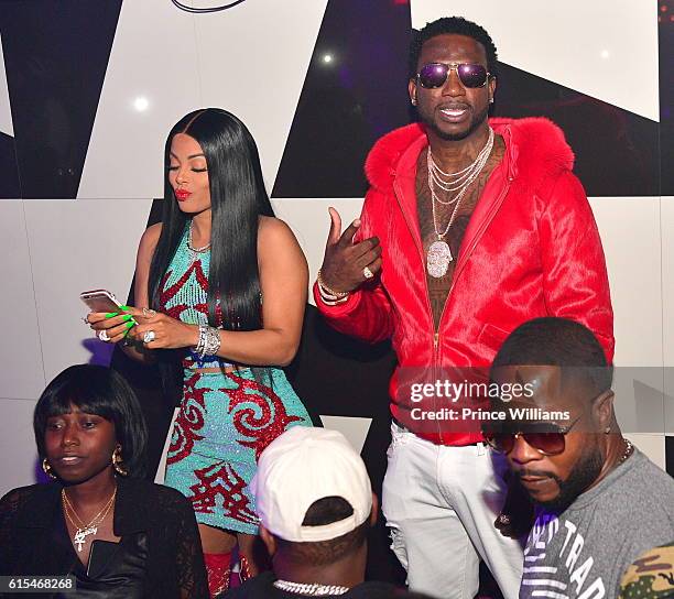 Gucci Mane and Keyshia Ka'oir attend Gucci Mane "Woptober" Album Release Party at Gold Room on October 18, 2016 in Atlanta, Georgia.