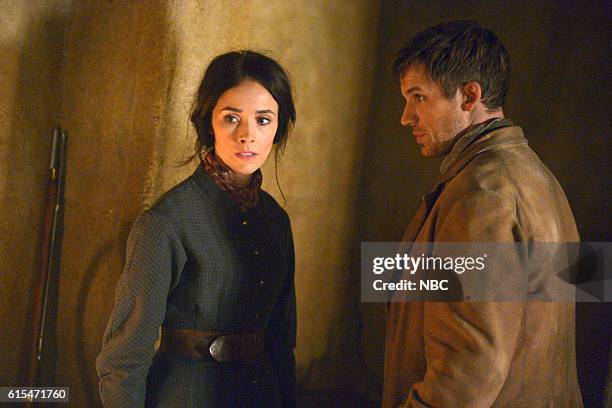 The Alamo" Episode 104 -- Pictured: Abigail Spencer as Lucy Preston, Matt Lanter as Wyatt Logan --