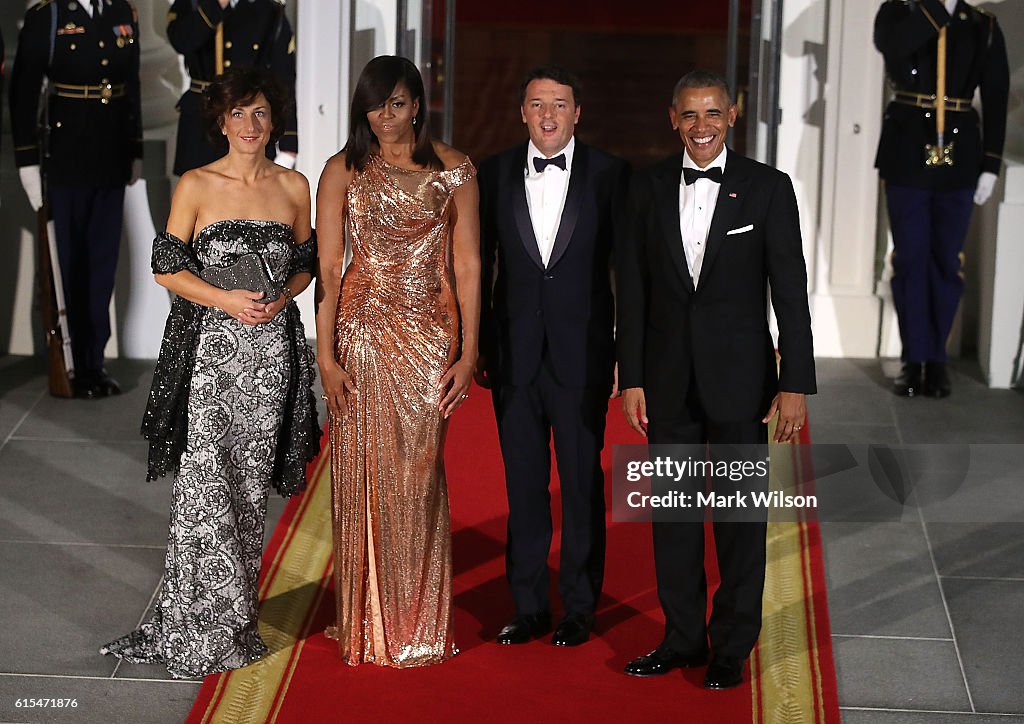 President And Mrs. Obama Host State Dinner For Italian PM Renzi