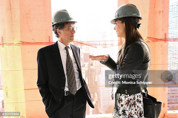 Guests attend The Bryant Topping Out Event on October 18, 2016 in New York City.