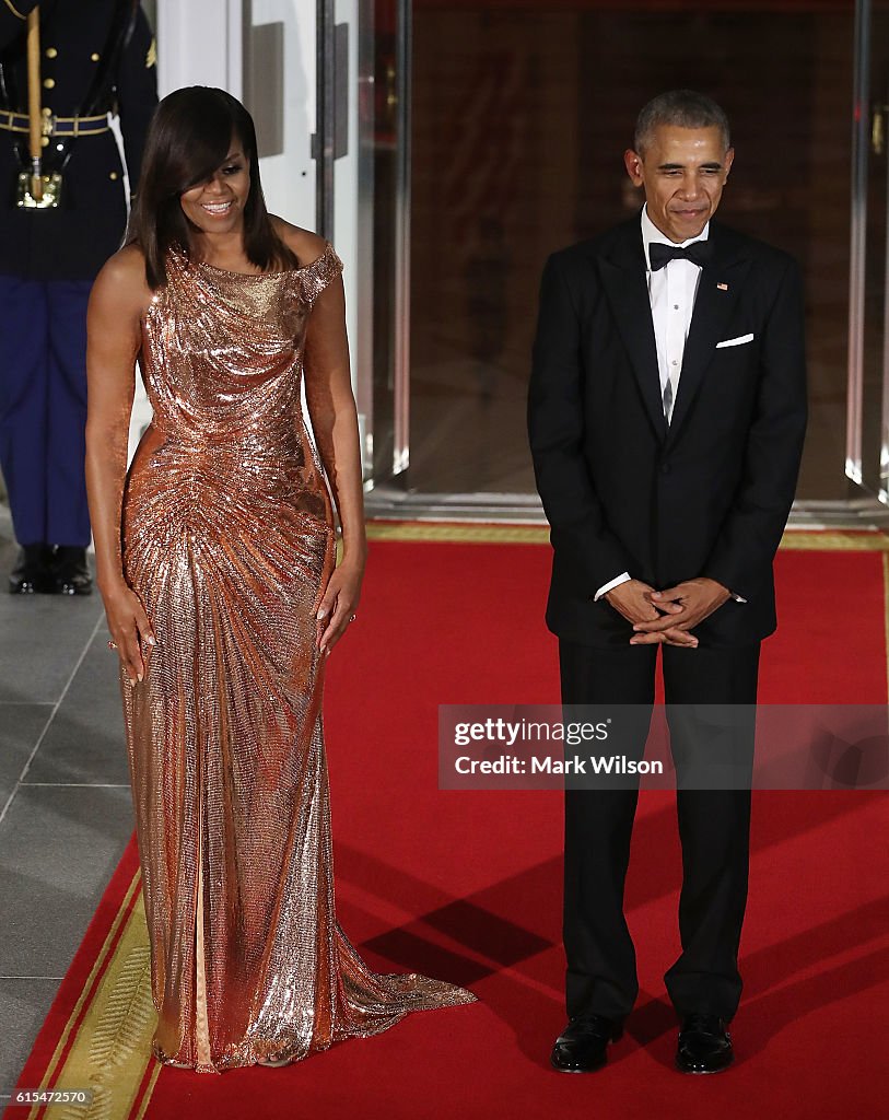 President And Mrs. Obama Host State Dinner For Italian PM Renzi